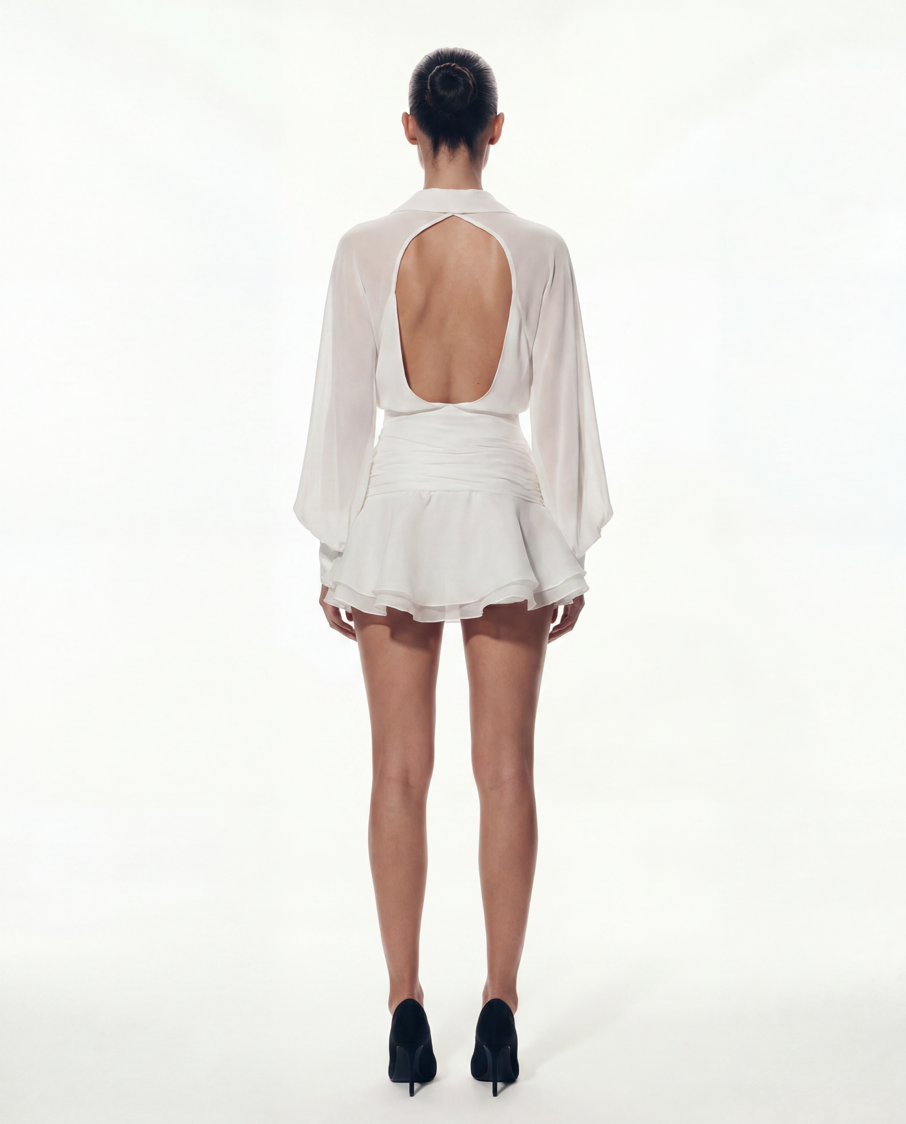 Bella Lantern Sleeve Dress