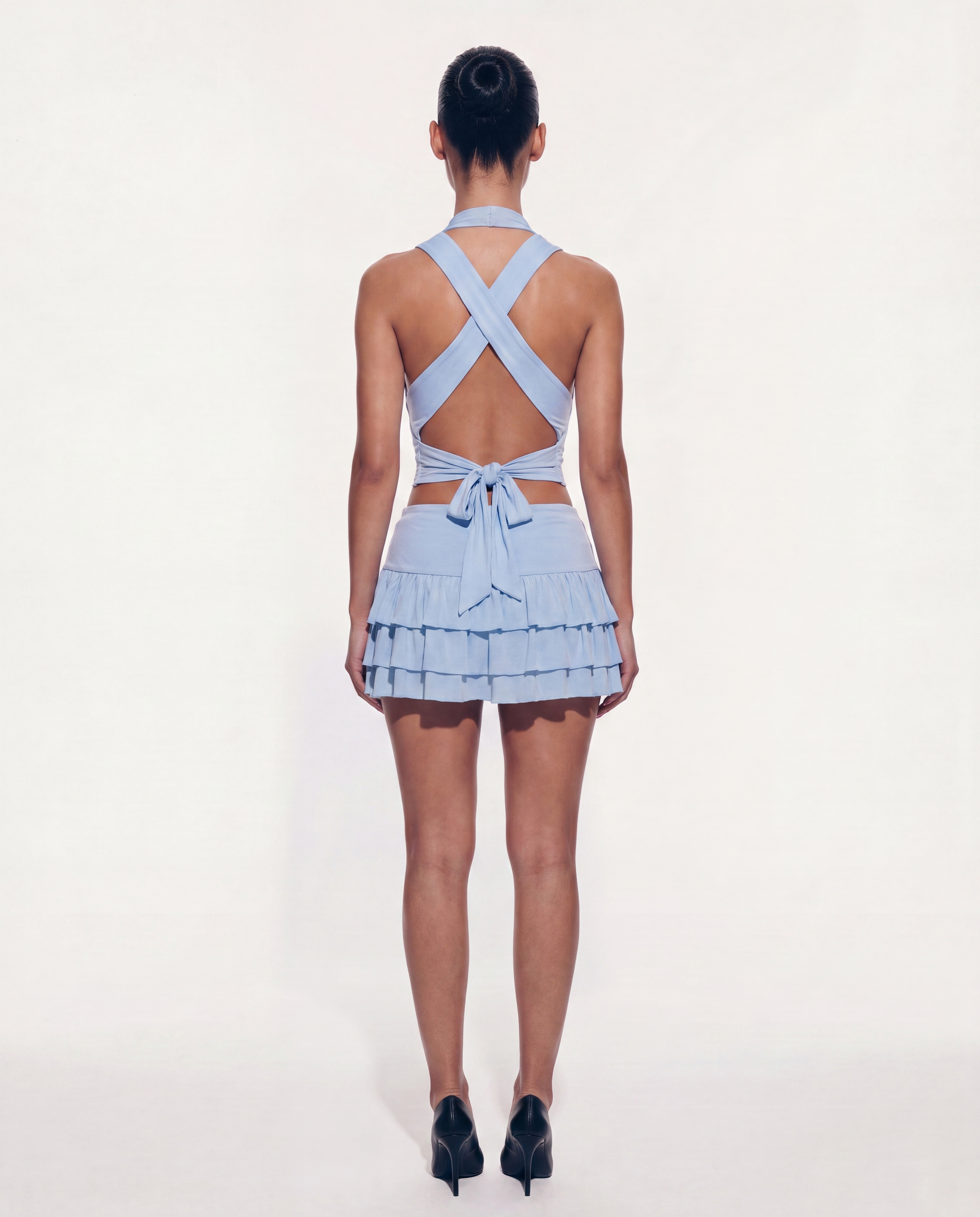 Bonnie Stretch Mini Skirt Set front