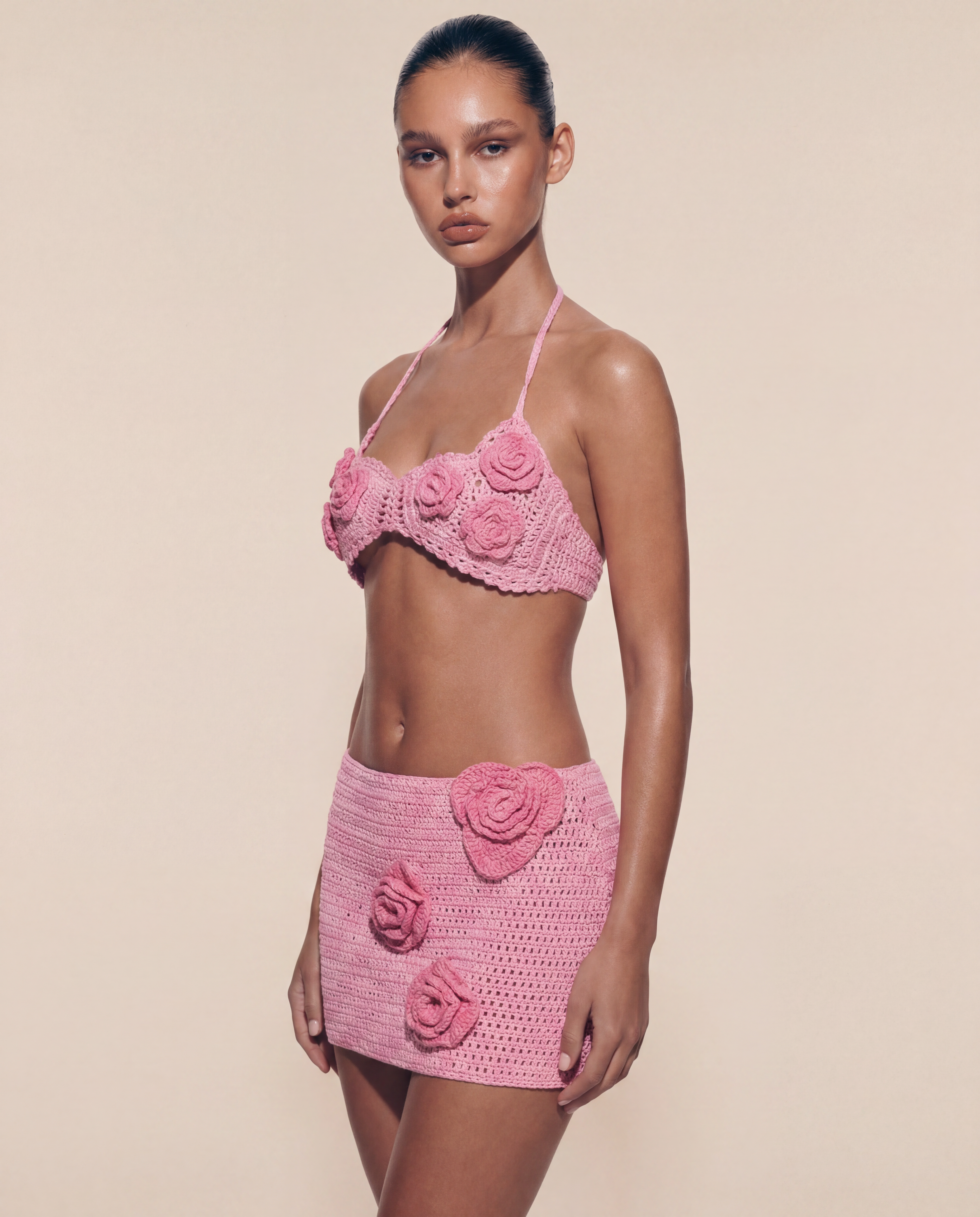Mia Knit Bikini Skirt Set