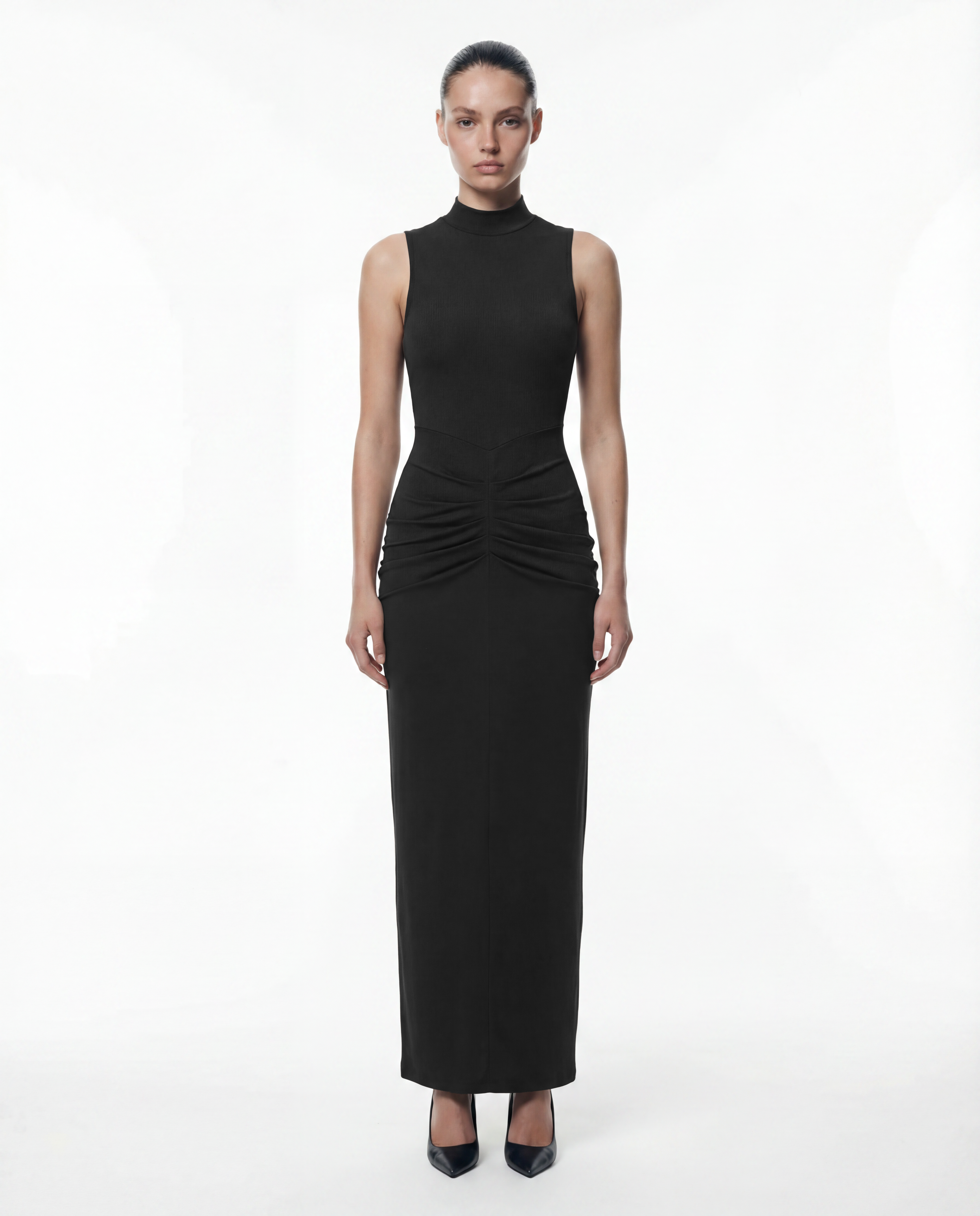Teana Sleeveless Bodycon Long Dress