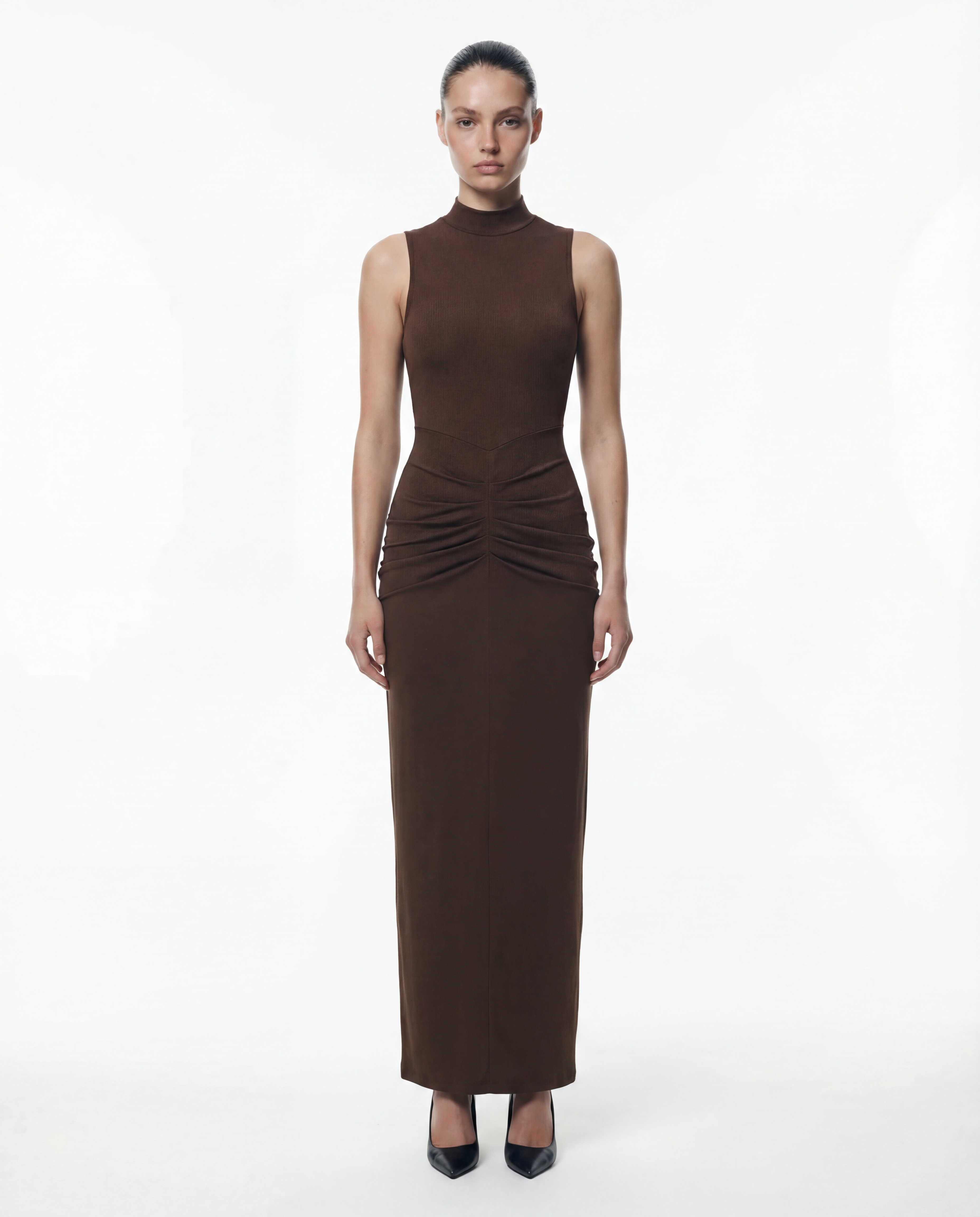 Teana Sleeveless Bodycon Long Dress