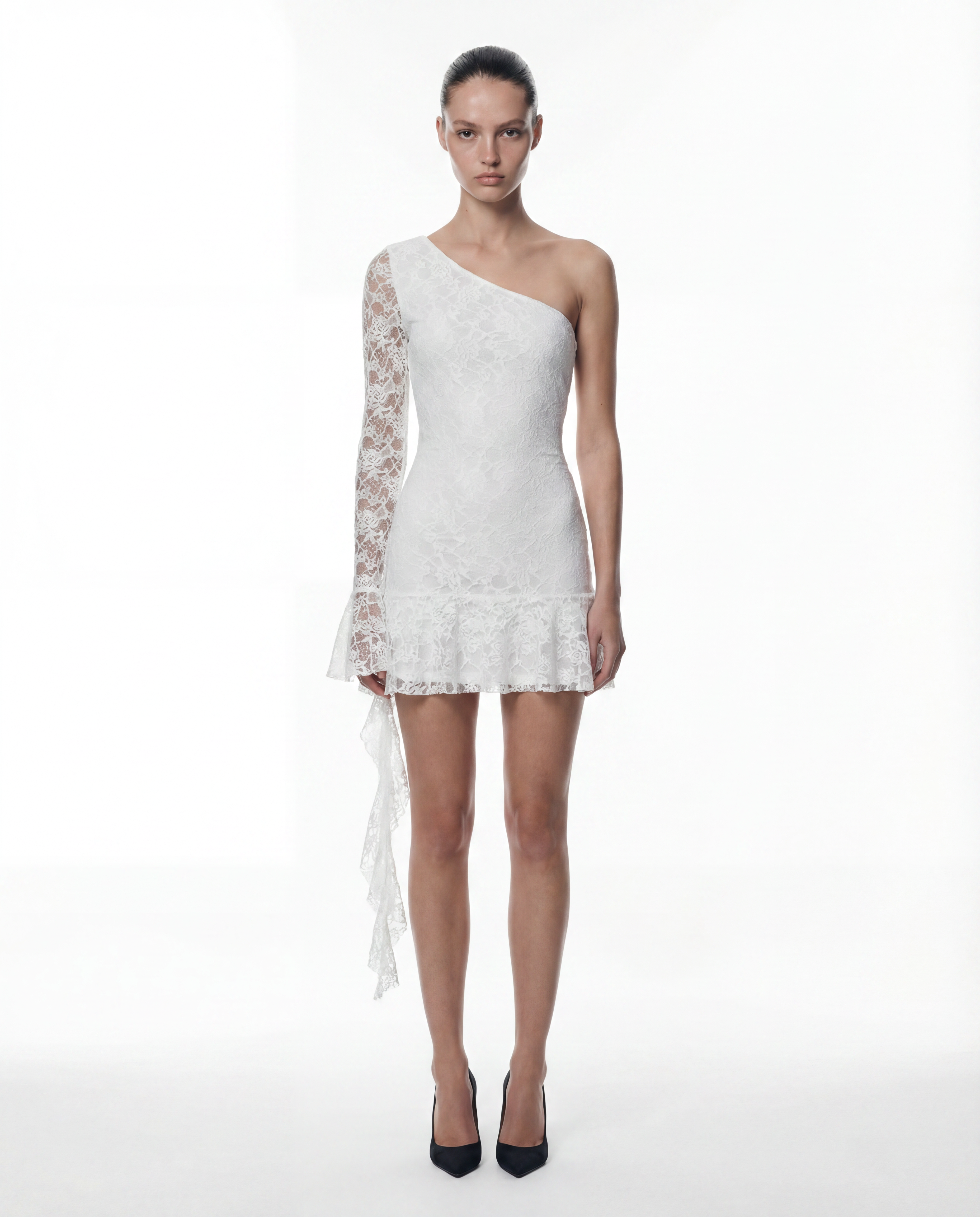 Jessy Flower One Ruffled Dress