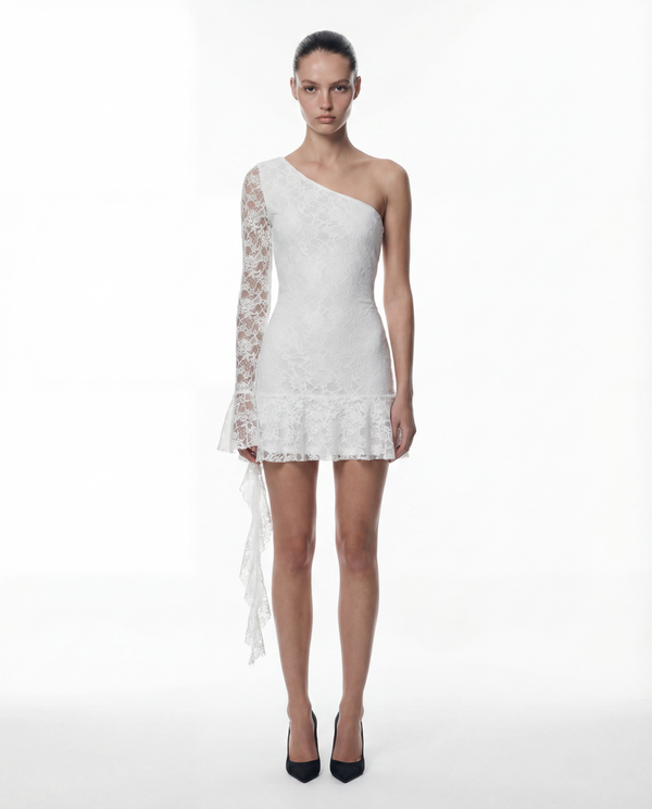 Jessy Flower One Ruffled Dress