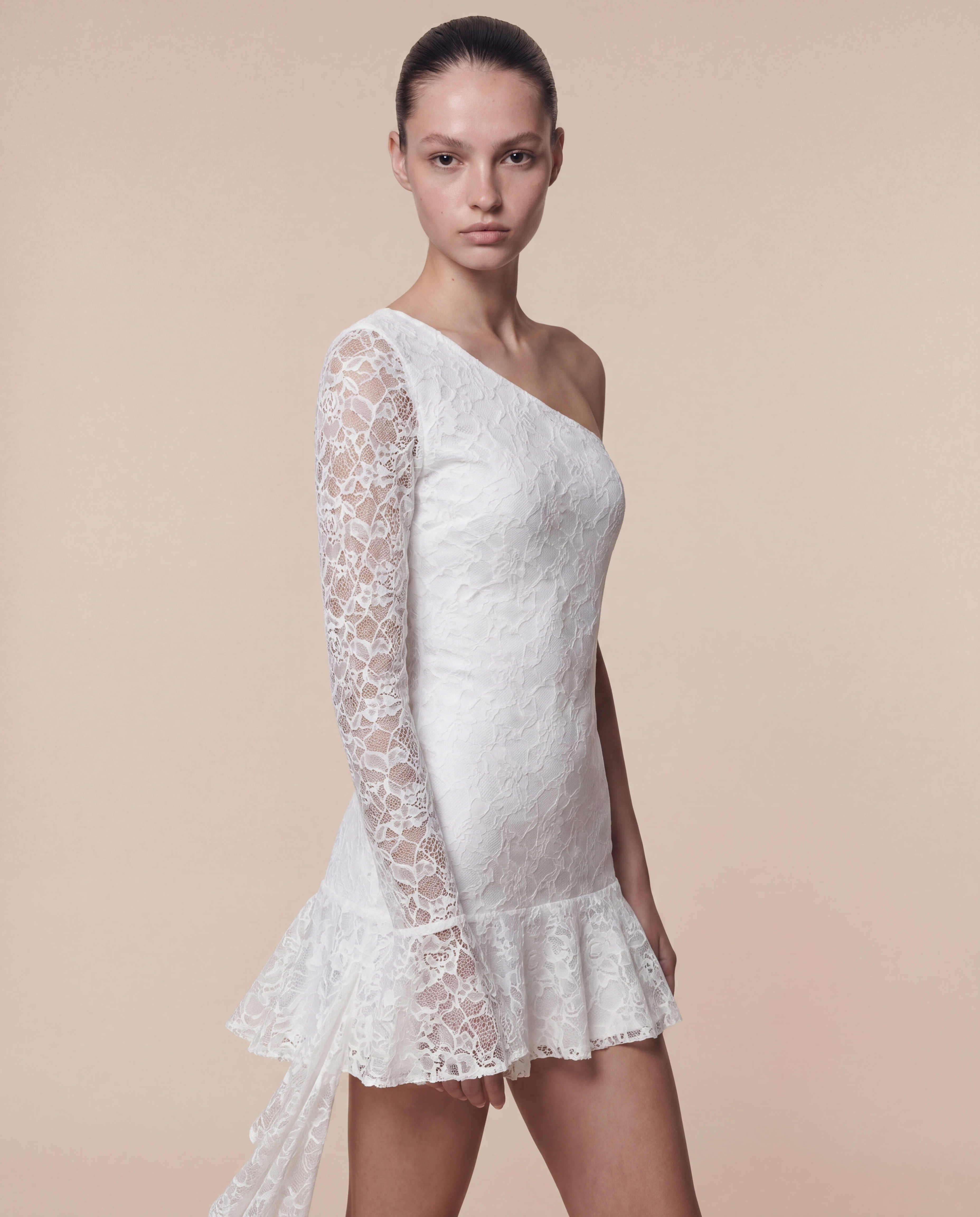 Jessy Flower One Ruffled Dress